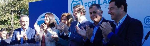 Rajoy promete mantener en el futuro su apuesta por Andalucía