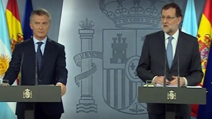 Rajoy celebró 'la ambiciosa política reformista que logró Macri'