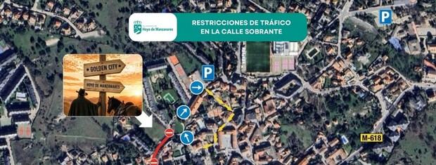Restricciones de tráfico dede hoy en Hoyo de Manzanares del 5 al 7 de junio