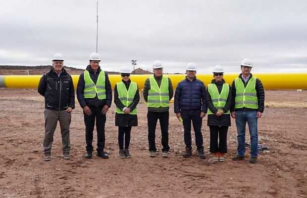 Royon y empresas supervisan la puesta en marcha del llenado del Gasoducto Presidente Néstor Kirchner