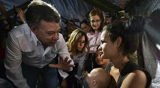 Santos visita La Guajira en plena de crisis con Venezuela