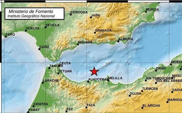 Registrado un terremoto de magnitud 3,9, sentido en las costas de Granada y Málaga