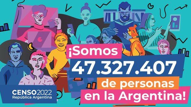 Los resultados preliminares del censo indican que Argentina tiene un total de 47.327.407 habitantes