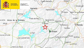 Registrado en El Bosque (Cádiz) un seísmo, sentido en Málaga y Sevilla