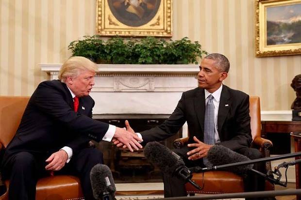 Obama recibe en la Casa Blanca a Trump para iniciar el proceso de transición