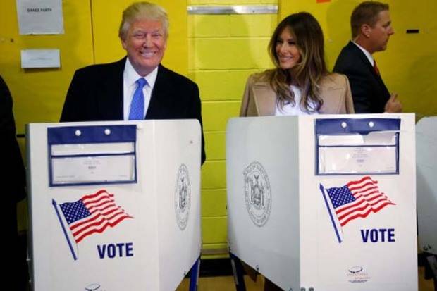 Donald Trump vota en Manhattan y dice que todo está saliendo 'muy bien'