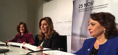 Susana Díaz anima a 'quitarse la venda' ante la violencia de género