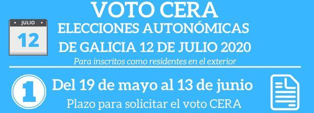 Información para el voto de los/as residentes en el exterior para las elecciones gallegas